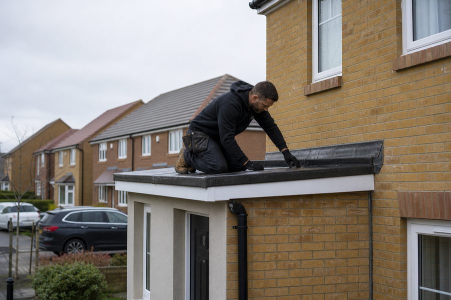 Roof repair in Beckton Roof repair on modern housing in Beckton